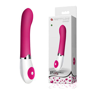 Daniel Dark Pink Vibrator - 30 Powerful Functions, Curved Design, Elite Silicone