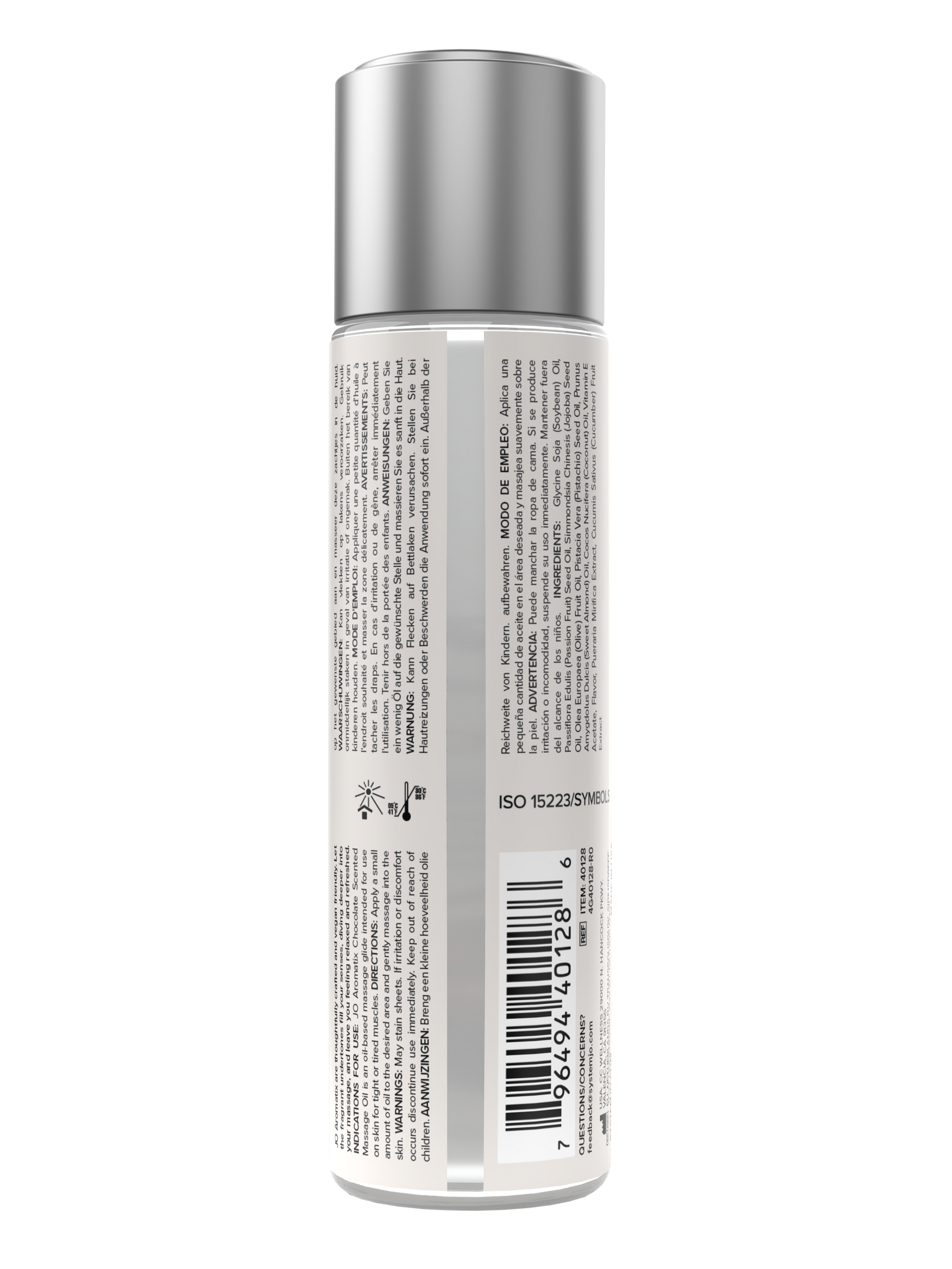 JO Aromatix Chocolate Massage Oil 4 Oz / 120 ml