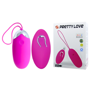 Berger Purple Vibrating Egg - 12 Powerful Patterns, Remote Control, USB Rechargeable