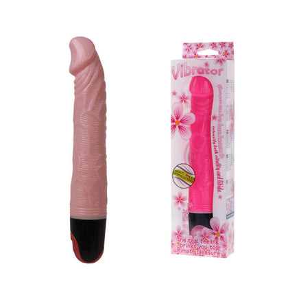Indulge in Ecstasy: Curved Multi-Speed Vibrator by Luxure, Pink & Veined Delight