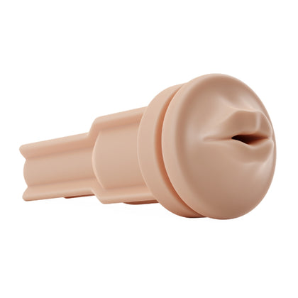 Autoblow AI Ultra Mouth Sleeve - Luxurious Beige Texture, Easy to Clean Design