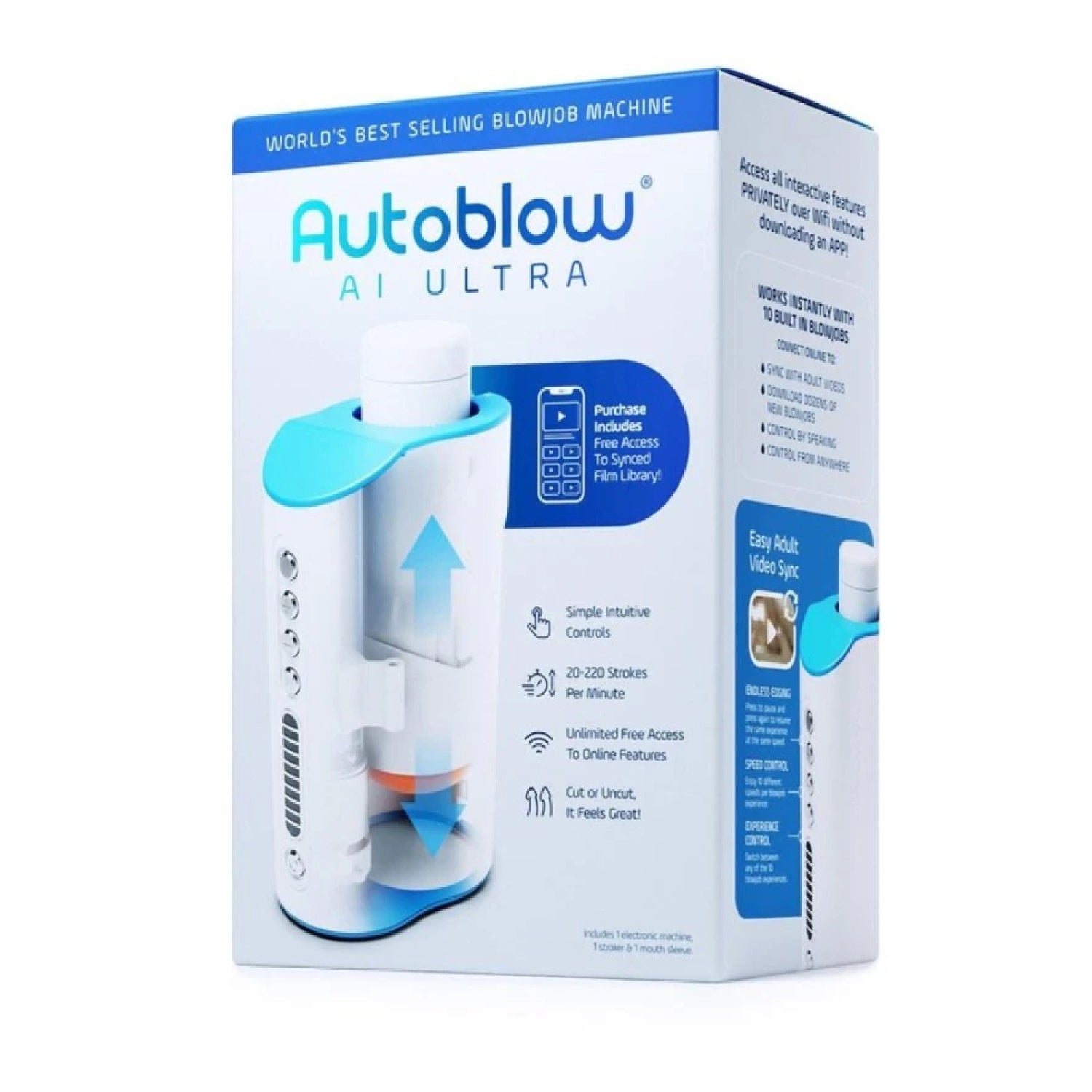 Autoblow AI Ultra: Premium Virtual Experience with Full-Shaft Grip & Video Sync