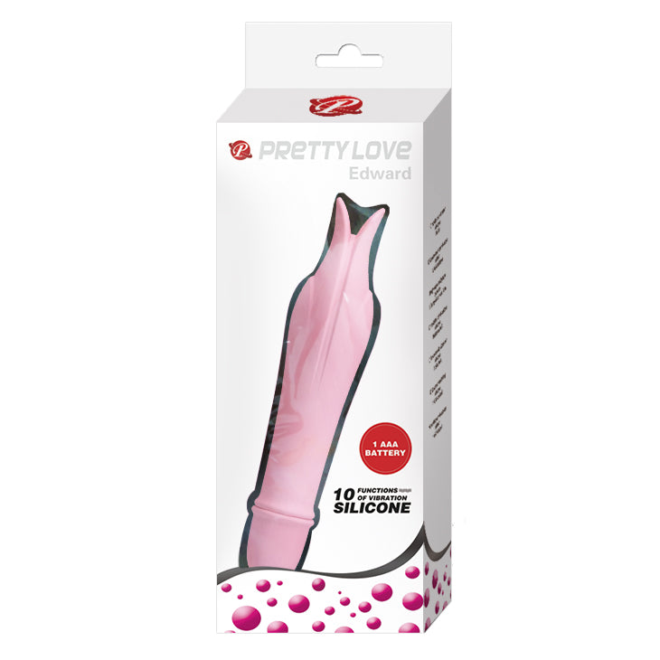 Edward Dolphin Rechargeable Vibrator - 10 Functions, Waterproof, G-spot Pleasure