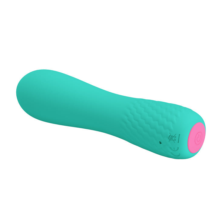 Elfin Mini Vibrator Aqua - 12 Vibration Functions, Waterproof, USB Rechargeable