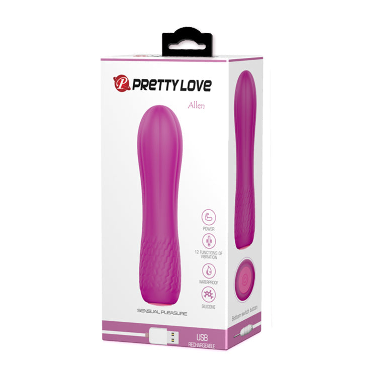 Allen Mini Vibrator - 12 Powerful Functions, Easy Insertion, Medical-Grade Silicone