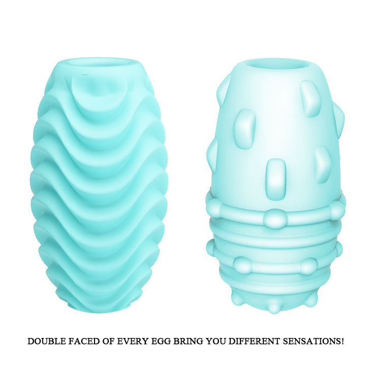 Fantastic Egg Hard Boiled Masturbator - Attractive Green, Double-Sided Sensation