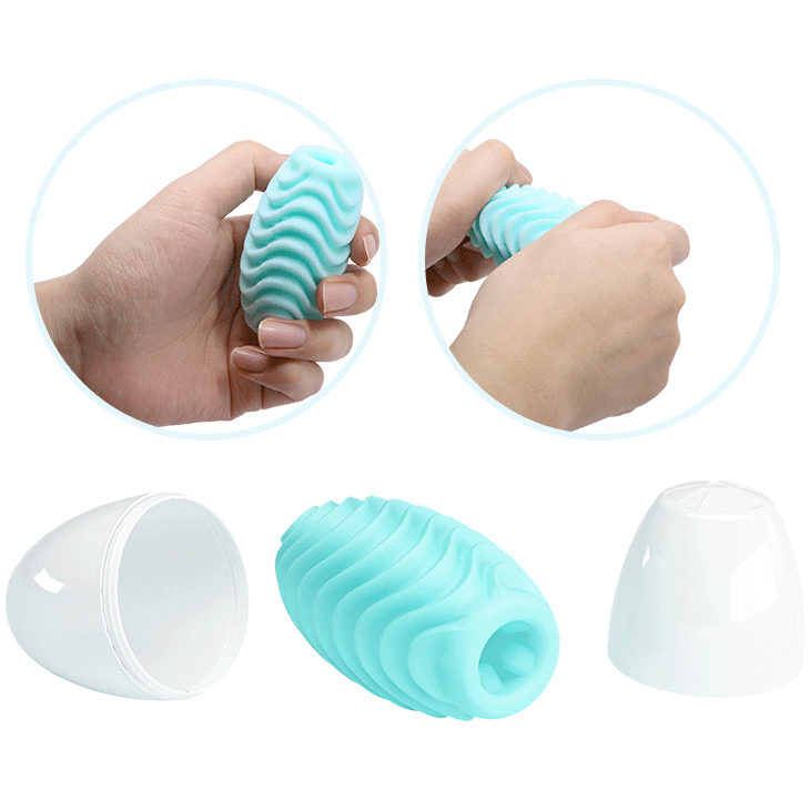 Fantastic Egg Hard Boiled Masturbator - Attractive Green, Double-Sided Sensation