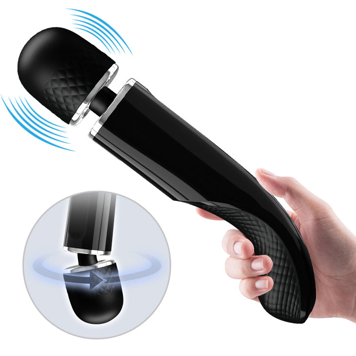 Charming Massager Black – Luxurious Rechargeable, 7 Vibration Functions, 5 Speeds