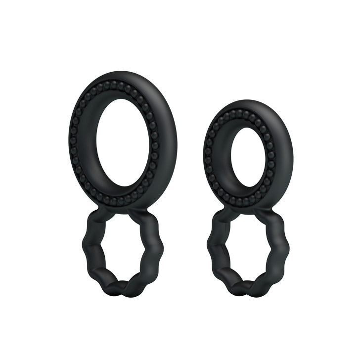 Luxure Cock Ring Dual Pack - Premium Silicone for Stronger Erection & Blissful Control