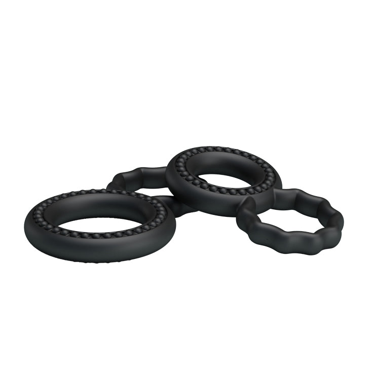 Luxure Cock Ring Dual Pack - Premium Silicone for Stronger Erection & Blissful Control