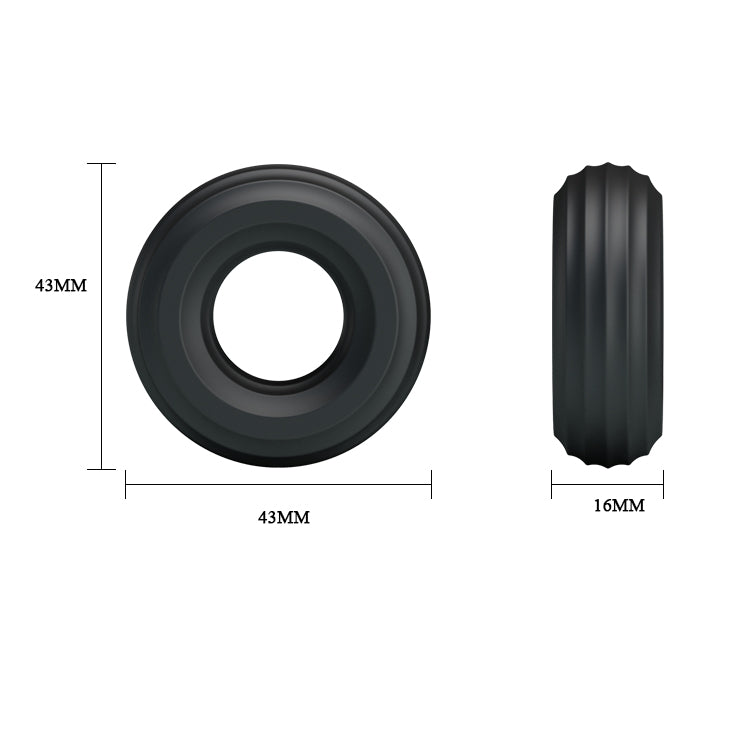 Cock Ring Triple Pack Black - 3 Sizes of Premium Silicone for Performance & Pleasure