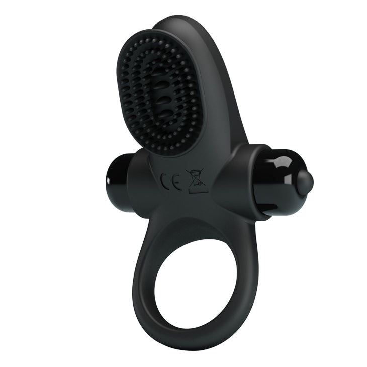 Vibrating Penis Ring II Black - Luxurious Silicone, 10 Vibrating Patterns for Couples