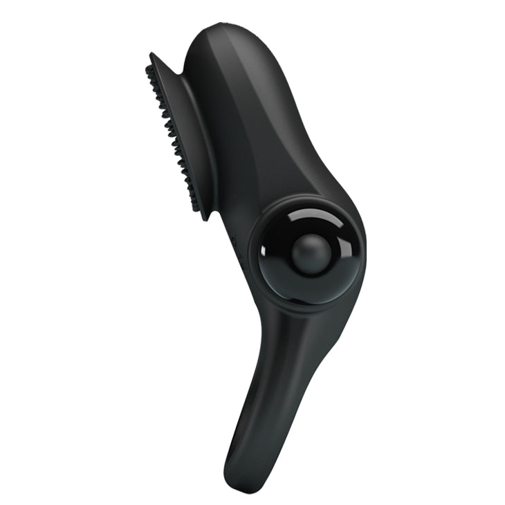 Vibrating Penis Ring II Black - Luxurious Silicone, 10 Vibrating Patterns for Couples