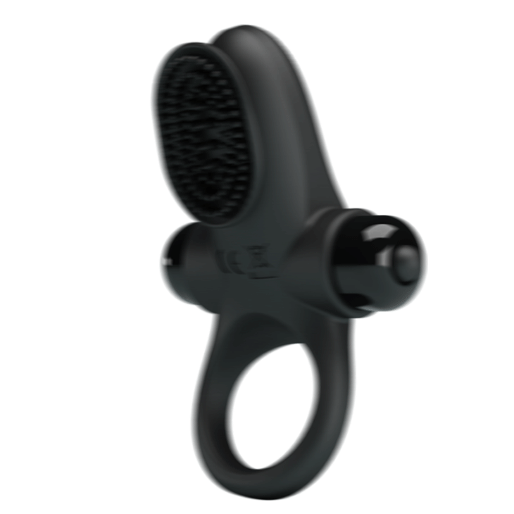 Vibrating Penis Ring II Black - Luxurious Silicone, 10 Vibrating Patterns for Couples