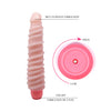 Flexi Spine Vibrator Spiraled Flesh - Bendable, Multi-Speed, Lifelike Pleasure Tool