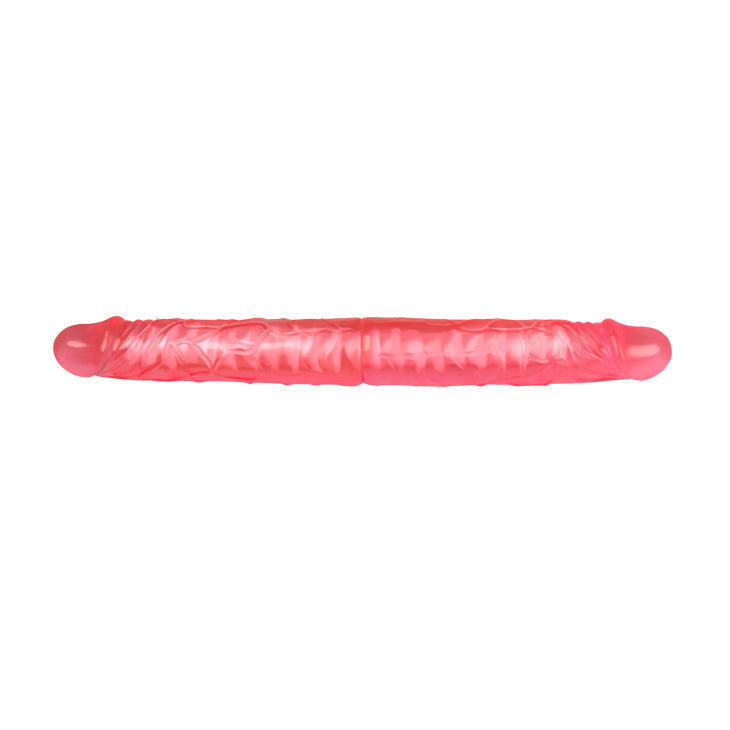 Double Dong 14' Pink by Luxurious Pleasure - Dual-Ended, Bendable & Body-Safe