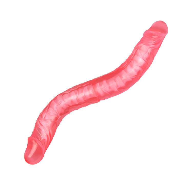 Double Dong 14' Pink by Luxurious Pleasure - Dual-Ended, Bendable & Body-Safe