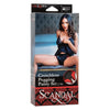 Scandal Crotchless Pegging Panty Set with Ergonomic Silicone Probe, S/M