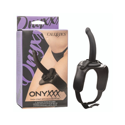 Onyxxx Thigh Strap with Silicone Probe – Adjustable, Padded Design for Ultimate Pleasure