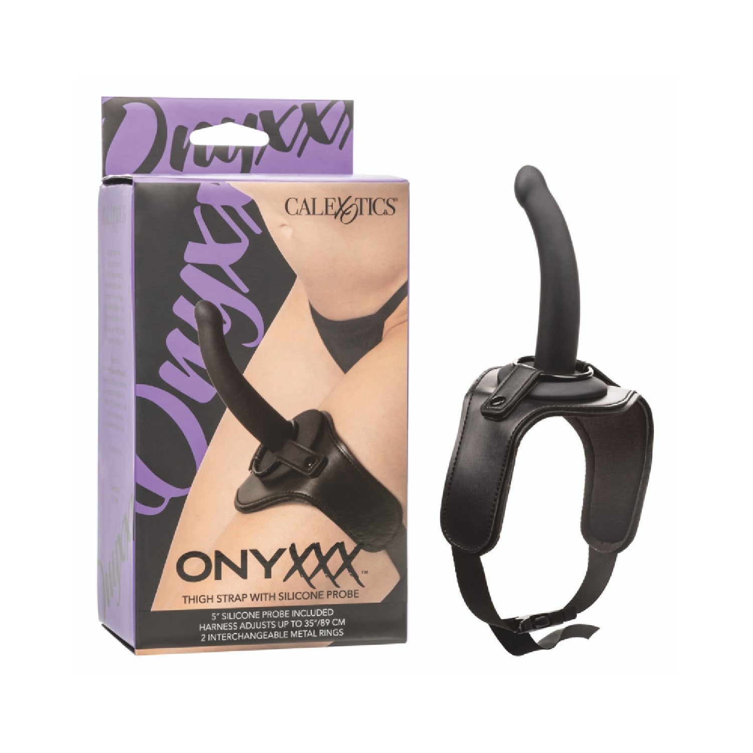 Onyxxx Thigh Strap with Silicone Probe – Adjustable, Padded Design for Ultimate Pleasure