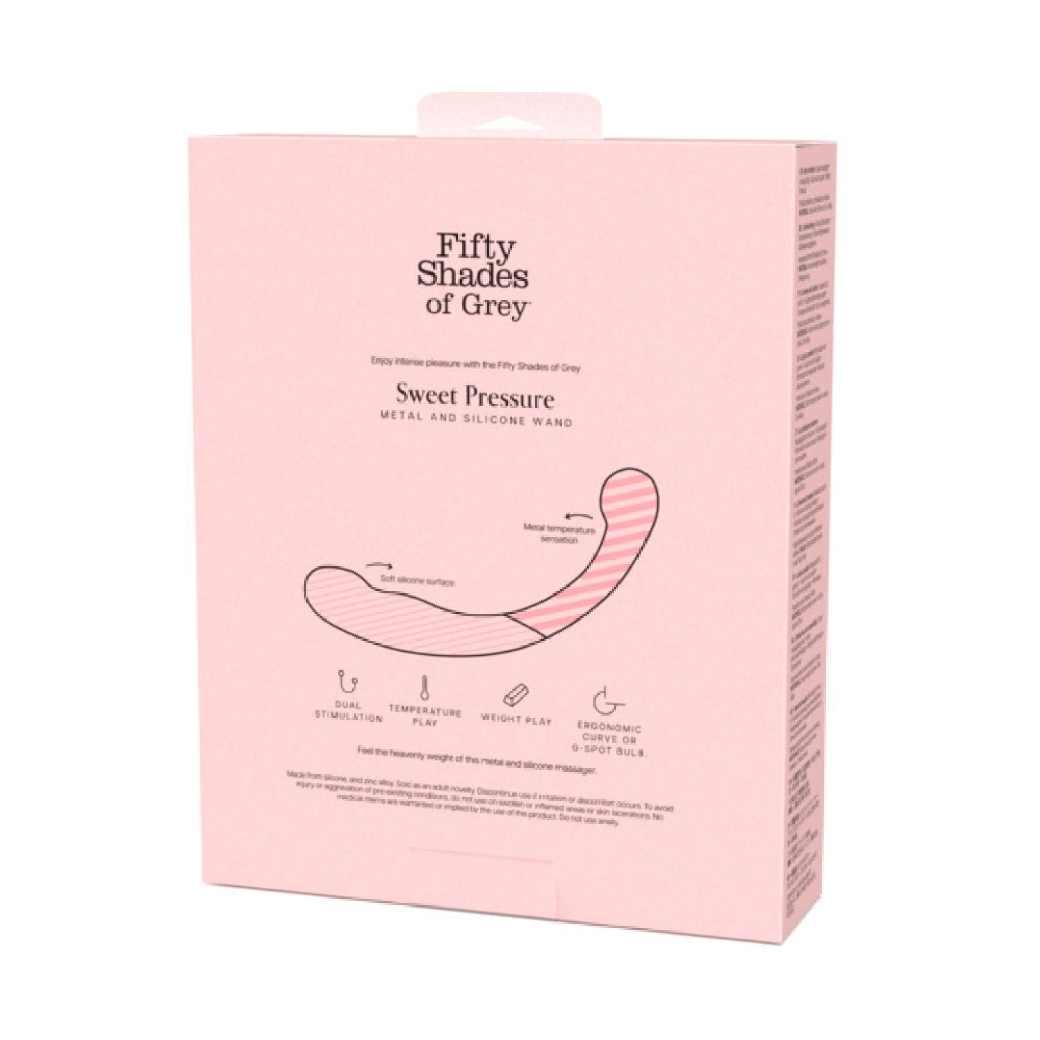 Fifty Shades of Grey Sweet Pressure Wand - Dual Stimulation Metal & Silicone Elegance