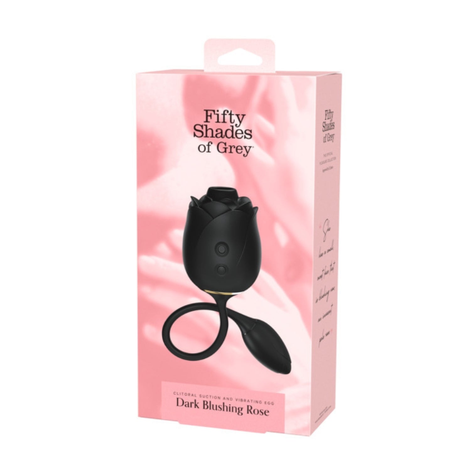 Fifty Shades of Grey Dark Blushing Rose: Dual Stimulation Vibrating Egg & Clitoral Suction, 10 Modes, Waterproof