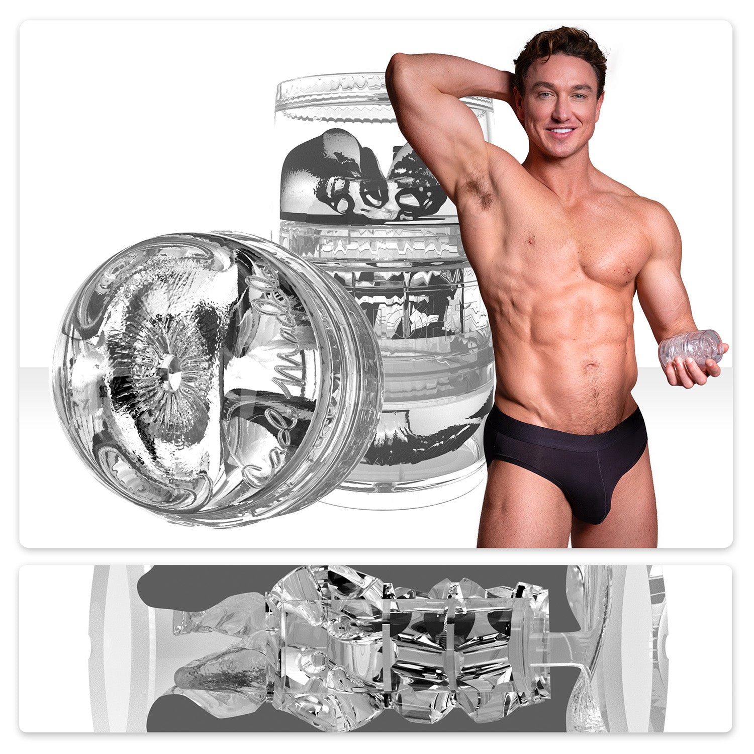 Cade Maddox Quickshot - Dual Entry Intense Pleasure in SuperSkin Sleeve