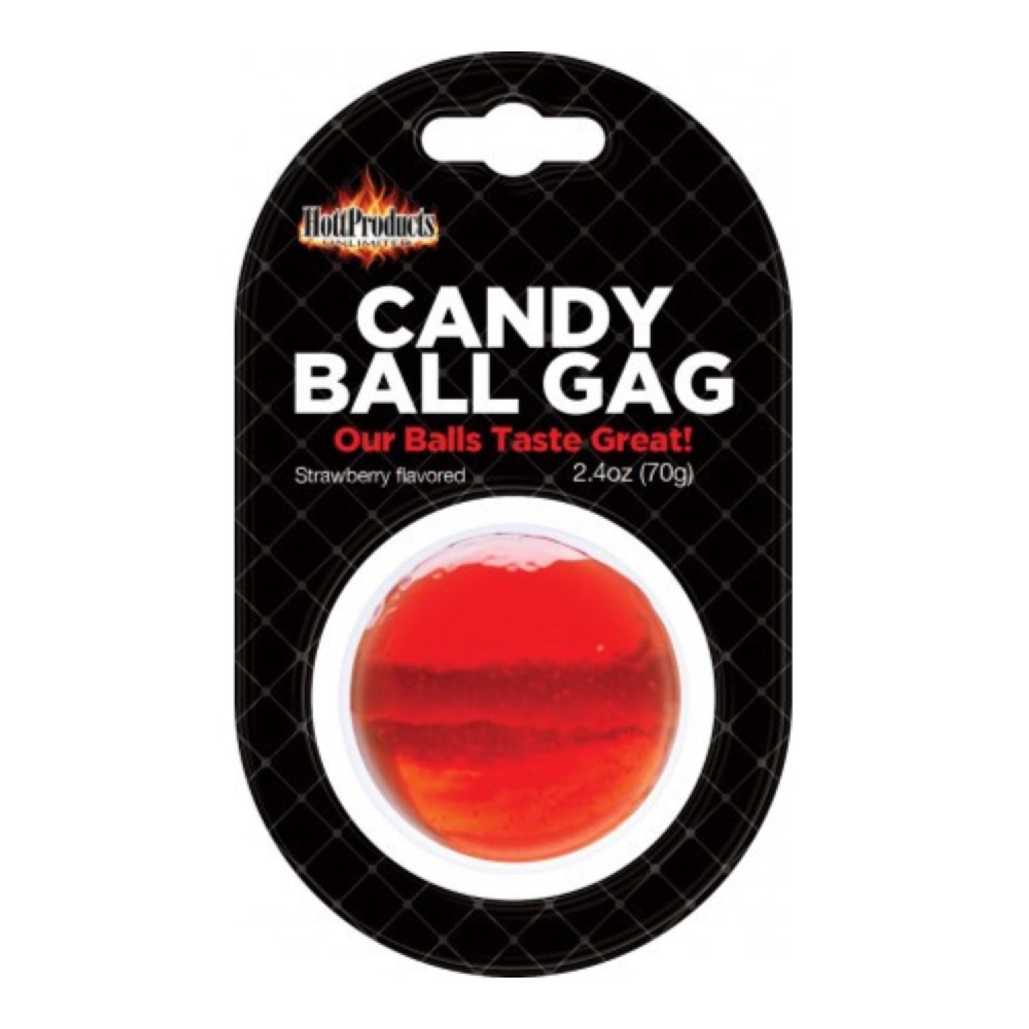Candy Ball Gag - Strawberry: Indulge in Playful Pleasure with Body-Safe Design