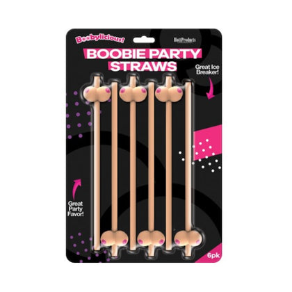 Boobie Straws 6Pk.