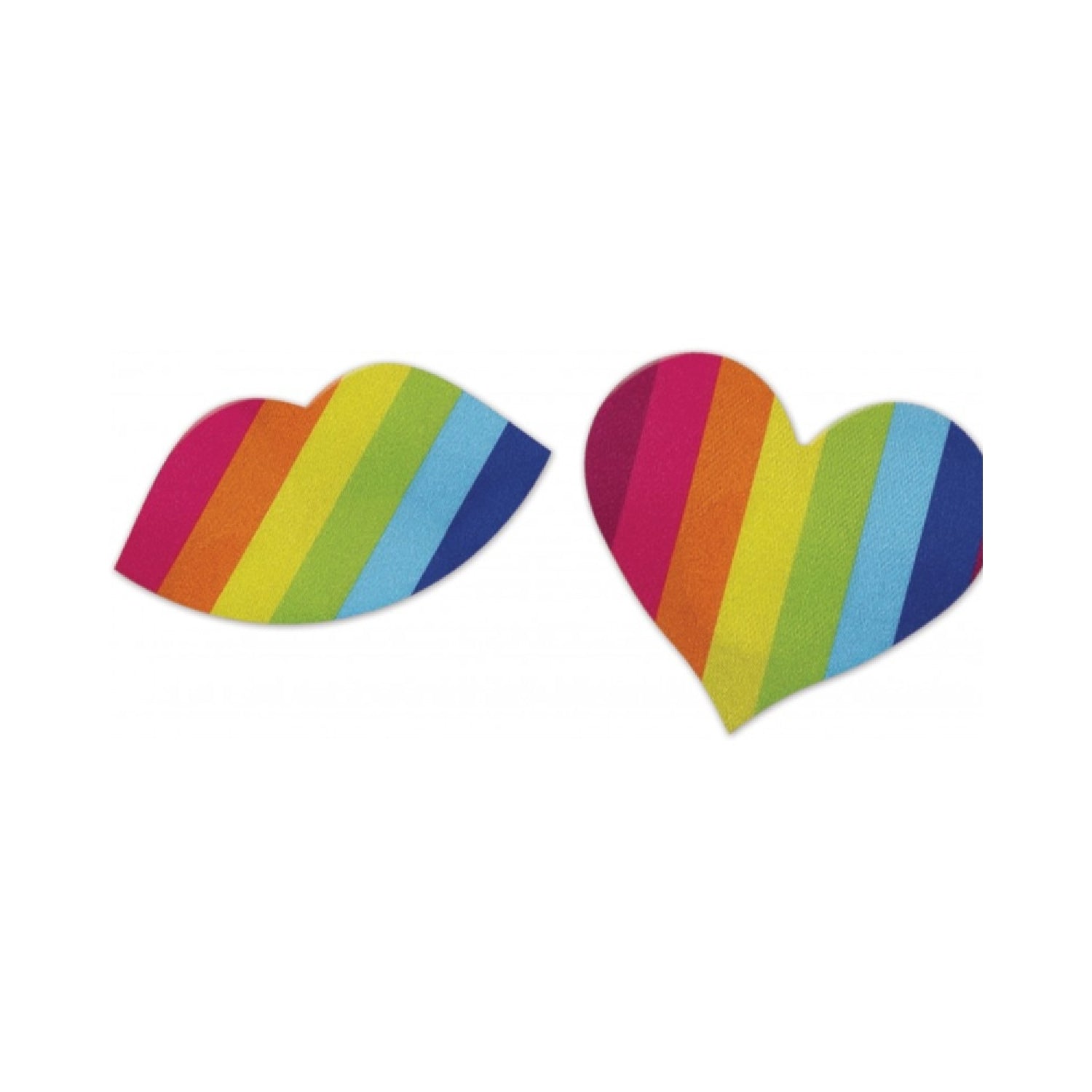 Nipplicious Heart & Lips Rainbow Nipple Pasties - Playful Elegance & Comfort