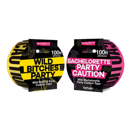 Wild Bitches Party Caution Tape - 100 ft of Vibrant Humor for Unforgettable Celebrations