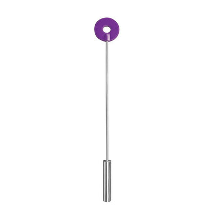 Ouch! Leather Circle Tipped Crop - Luxury BDSM Essential for Couples
