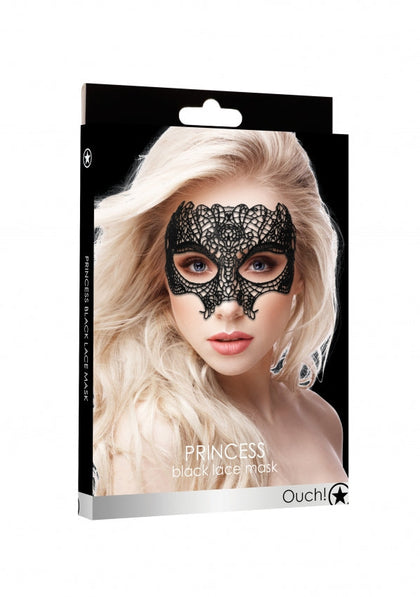 Princess Black Lace Mask Black