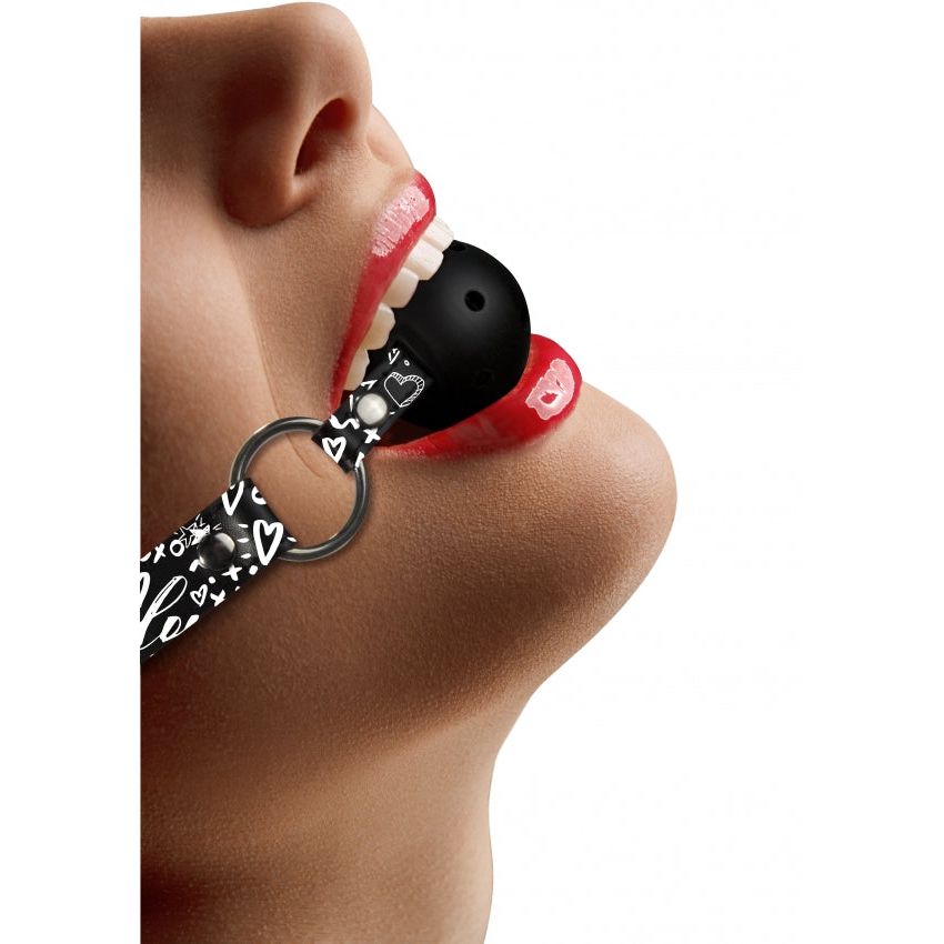 Breathable Ball Gag by Love Street Art Fashion - Adjustable, Comfortable Playtime