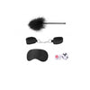 Elegant Velvet Bondage Kit #2: Adjustable Cuffs, Feather Tickler for Intimate Play