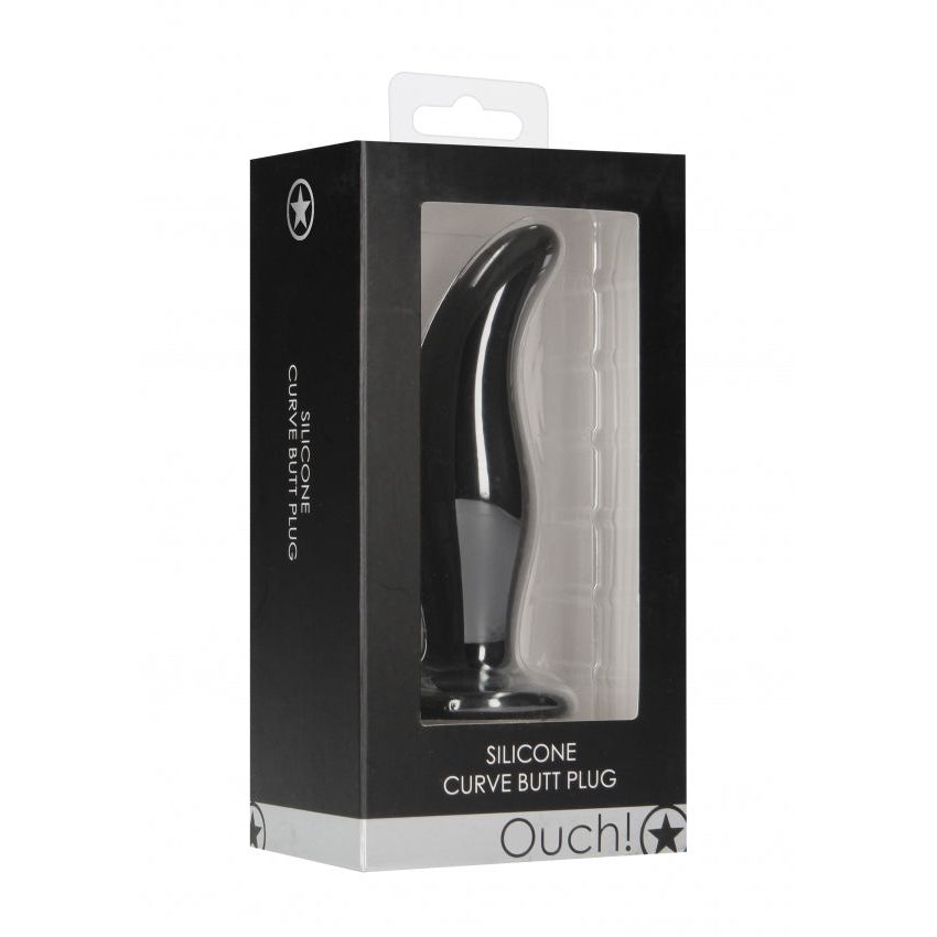 Luxurious Curve Butt Plug - Silky Soft Silicone with Tapered Tip for Ultimate Pleasure