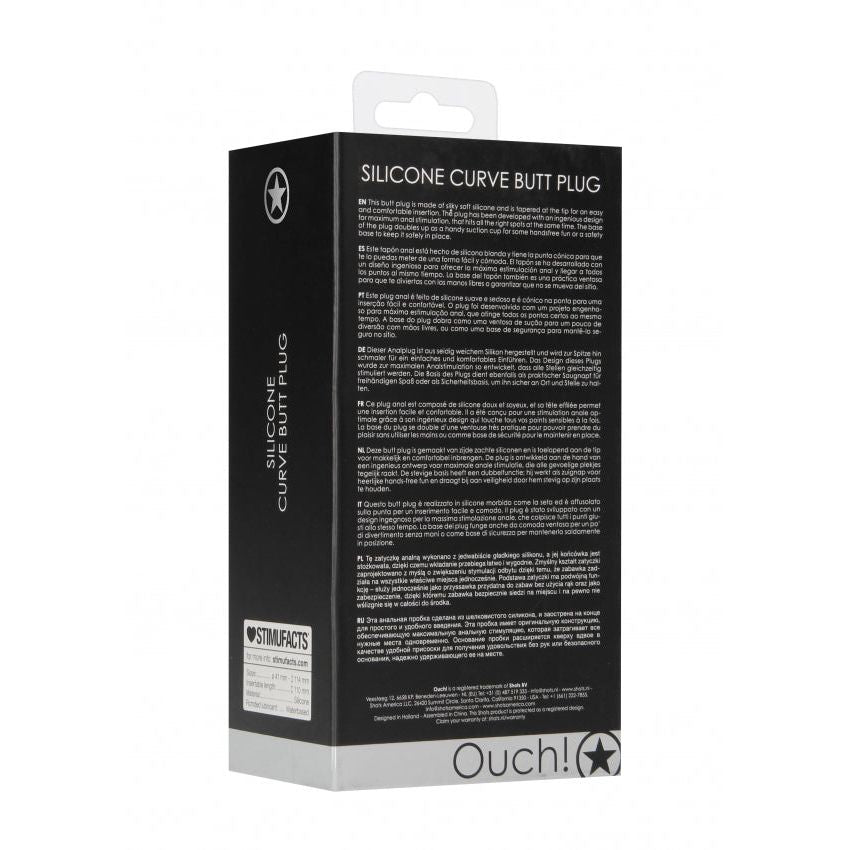 Luxurious Curve Butt Plug - Silky Soft Silicone with Tapered Tip for Ultimate Pleasure