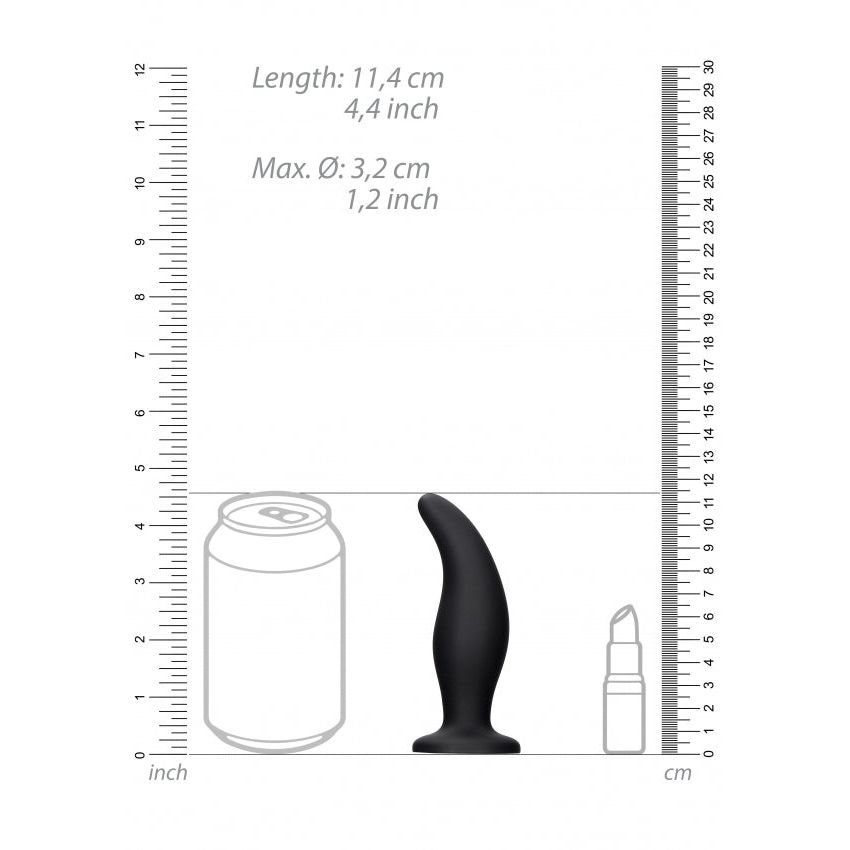 Luxurious Curve Butt Plug - Silky Soft Silicone with Tapered Tip for Ultimate Pleasure