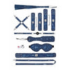 Denim Bondage Kit – Luxe Restraint Set with Cuffs, Gag, Paddle & More