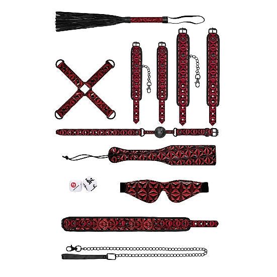Luxury Burgundy Bondage Kit - Premium, Elegant Power Play Essentials for Desire