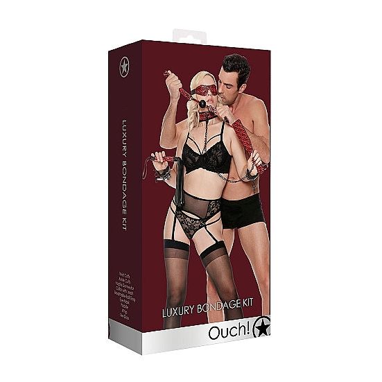 Luxury Burgundy Bondage Kit - Premium, Elegant Power Play Essentials for Desire
