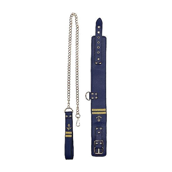 Sailor Bondage Kit: Luxurious BDSM Set with Chic Cuffs, Collar, and Rope