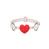 Nurse-Inspired Silicone Heart Gag with Adjustable Strap - Luxurious Pleasure