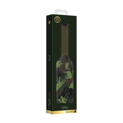 Premium Army-Themed Paddle - Waterproof, Versatile Kinky Toy for Sensual Adventures