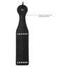 Diamond Studded Black Paddle by Ouch - Luxurious Faux Leather for BDSM Bliss