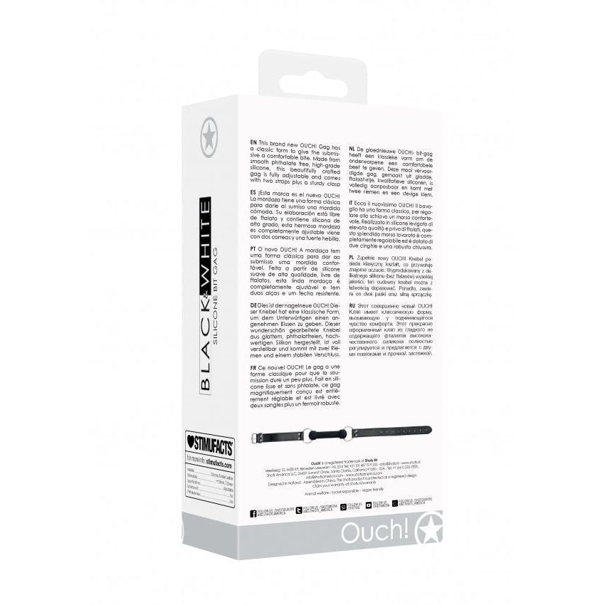 Silicone Bit Gag by LuxeBond - Adjustable Leather Straps for Ultimate Sensation