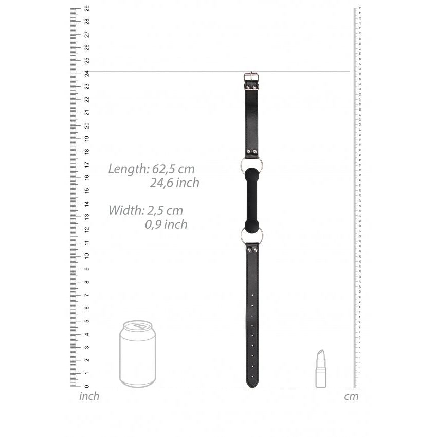 Silicone Bit Gag by LuxeBond - Adjustable Leather Straps for Ultimate Sensation