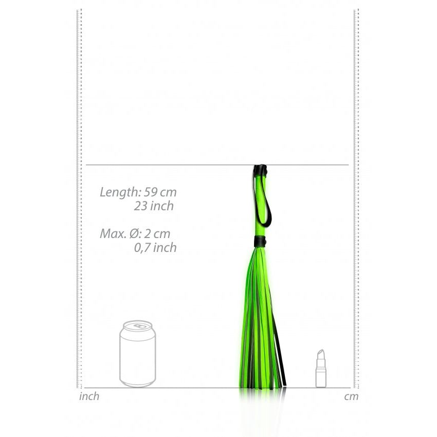 Ouch! Glow in the Dark Flogger – Luxurious PU Leather for Sensational Bondage Play