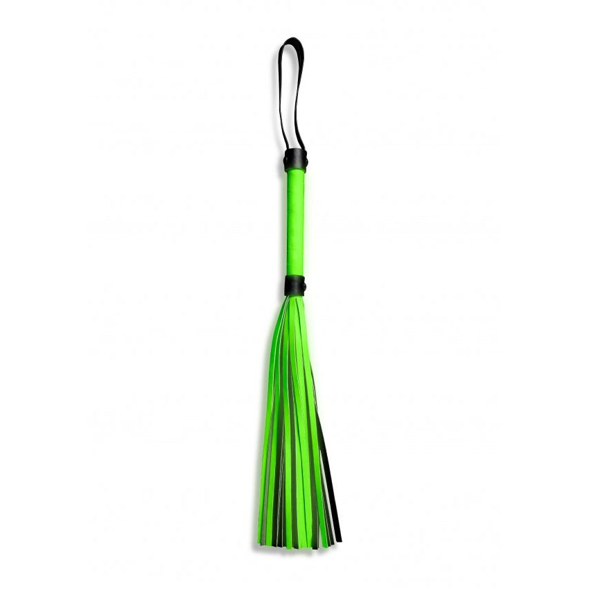 Ouch! Glow in the Dark Flogger – Luxurious PU Leather for Sensational Bondage Play