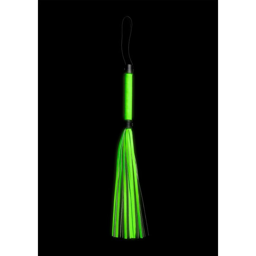 Ouch! Glow in the Dark Flogger – Luxurious PU Leather for Sensational Bondage Play